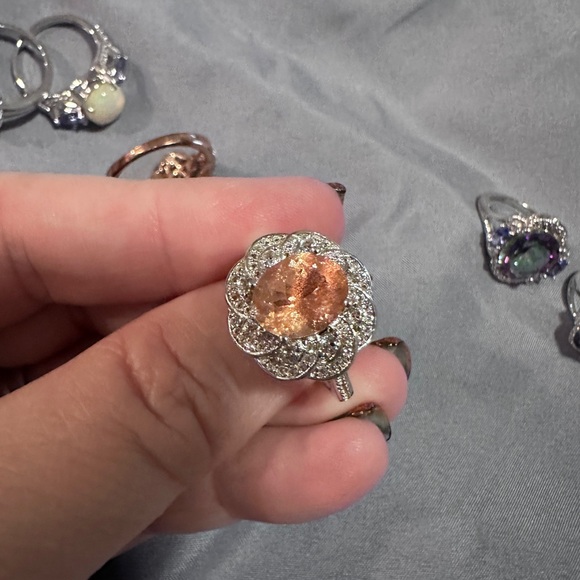 Fashion gemstone cocktail rings lot of 6 - Picture 3 of 15